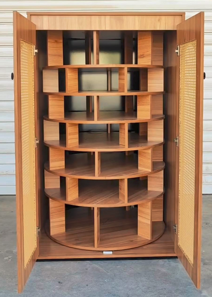 Rotating Shoe Cabinet Organizer - Stylish & Space-Saving Design